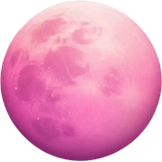 Pink moon sticker
