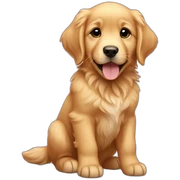Golden Retriever puppy sticker