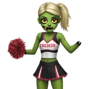 Zombie cheerleader  sticker