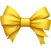 yellow bow sticker