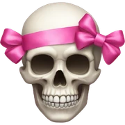 Skull pink ribbon sticker