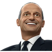 smiling old man in suit sticker