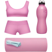 pastel pink fitness sticker