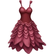 Burgundy fairy dress sticker