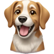 Dog happy sticker