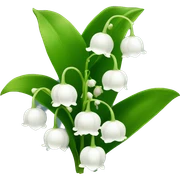 Lily of the valley flower sticker