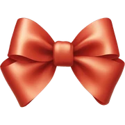 Christmas bow sticker