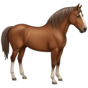 Brown horse sticker