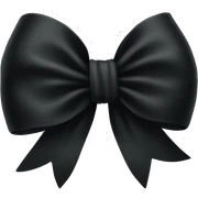 Black bow  sticker