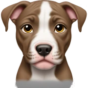 Pitbull puppy sticker