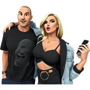 casual moments between friends sticker