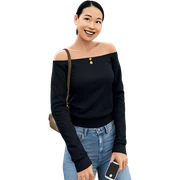 smiling girl outdoors with phone sticker