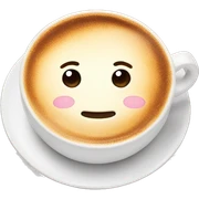 Cute cappuccino sticker