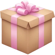 light pink package sticker