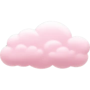 pastel pink cloud sticker
