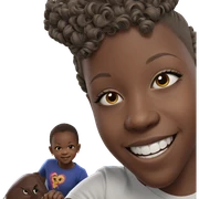 smiling dark-skinned girl portrait sticker