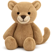 cute mountain lion jellycat stuffed plushie sticker