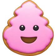Pink Christmas cookie  sticker