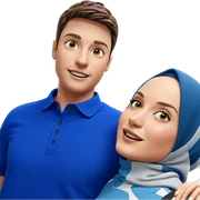boy and girl outdoors sticker