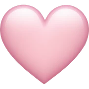 Light pink heart sticker