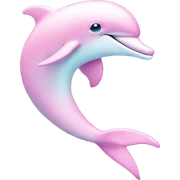 Pastel-pink-colors-dolphin sticker