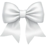 white bow sticker