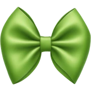 Matcha colored bow sticker