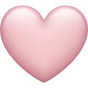 Light pink heart sticker