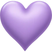 Lilac heart sticker