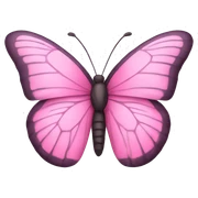 pink butterfly sticker