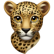 Leopard heart sticker