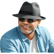 stylish portrait of a man sticker