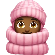 pink cozy christmas sticker