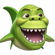 Shrek Shark sticker