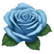 blue roses sticker