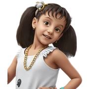 twintails girl with necklace sticker