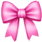 Pink bow sticker