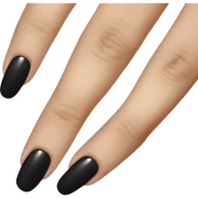 black nails sticker
