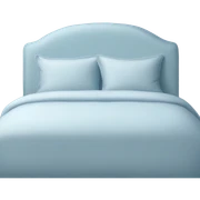 Light blue bed sticker
