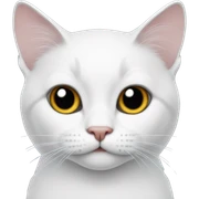 Cat white  sticker