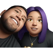girl and boy with jewelry sticker