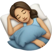 Brunette girl sleepin sticker