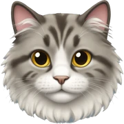 fluffy cat sticker