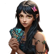 fairy girl with butterfly wings sticker
