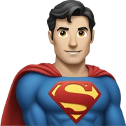 superman in thin sticker