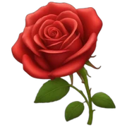 Red rose sticker