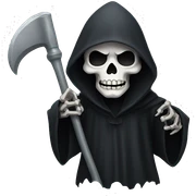Grim reaper sticker