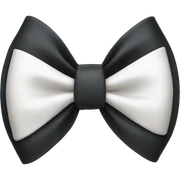 Black bow sticker