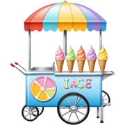 ice cream cart
 sticker