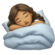 Girl sleeping  sticker